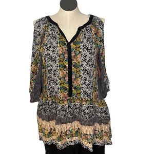 Altar’d state bohemian tunic style split sleeves dress size small